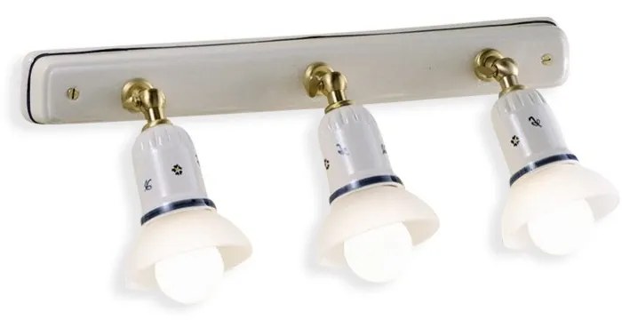 Aplica cu 3 spoturi realizata manual din ceramica SAVONA