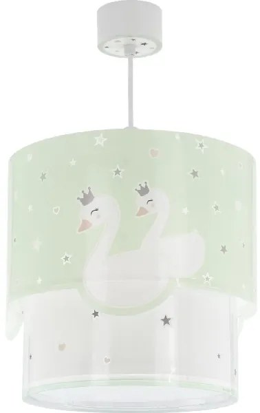 Lustră pentru copii SWEET LOVE 1xE27/60W/230V verde Dalber 61712H