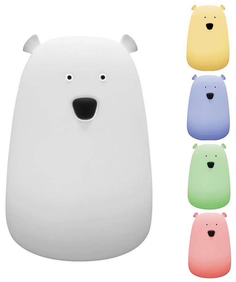 Lampă LED RGB pentru copii Rabalux 5409 BALOO LED/0,4W/5V ursuleț