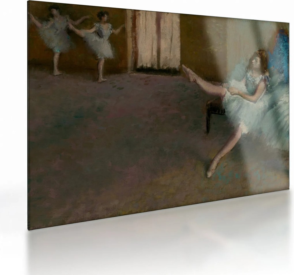 Tablou pe sticlă - Edgar Degas, Before the Ballet, reproducere (70x50 cm)