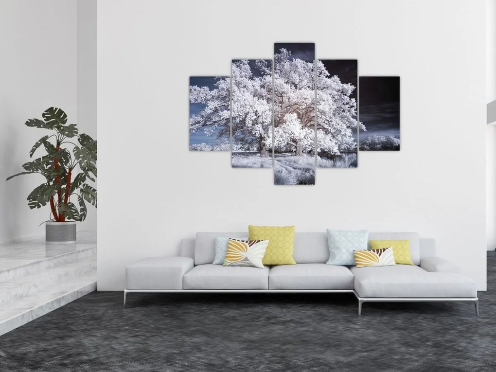 Tablou - Albă ca Zăpada Copac (150x105 cm)