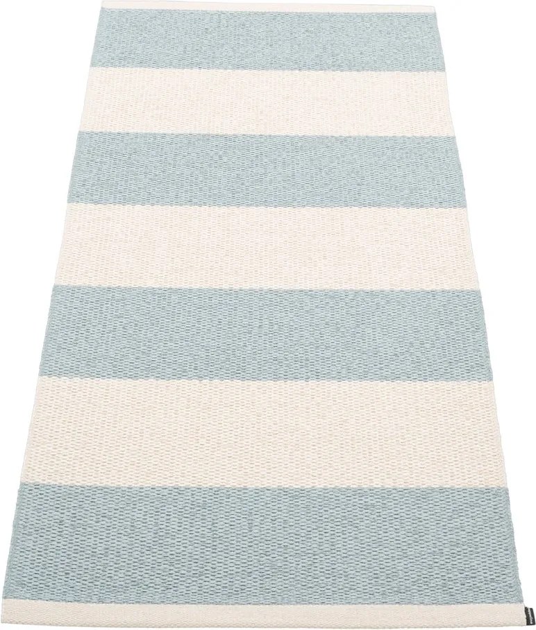 Covor tip traversă pentru interior și exterior albastru deschis/crem 70x150 cm Bob Blue Fog – Pappelina