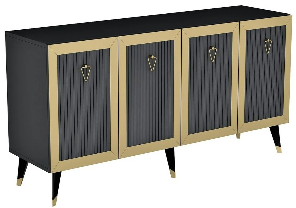 Dulap Bare Anthracite and Gold