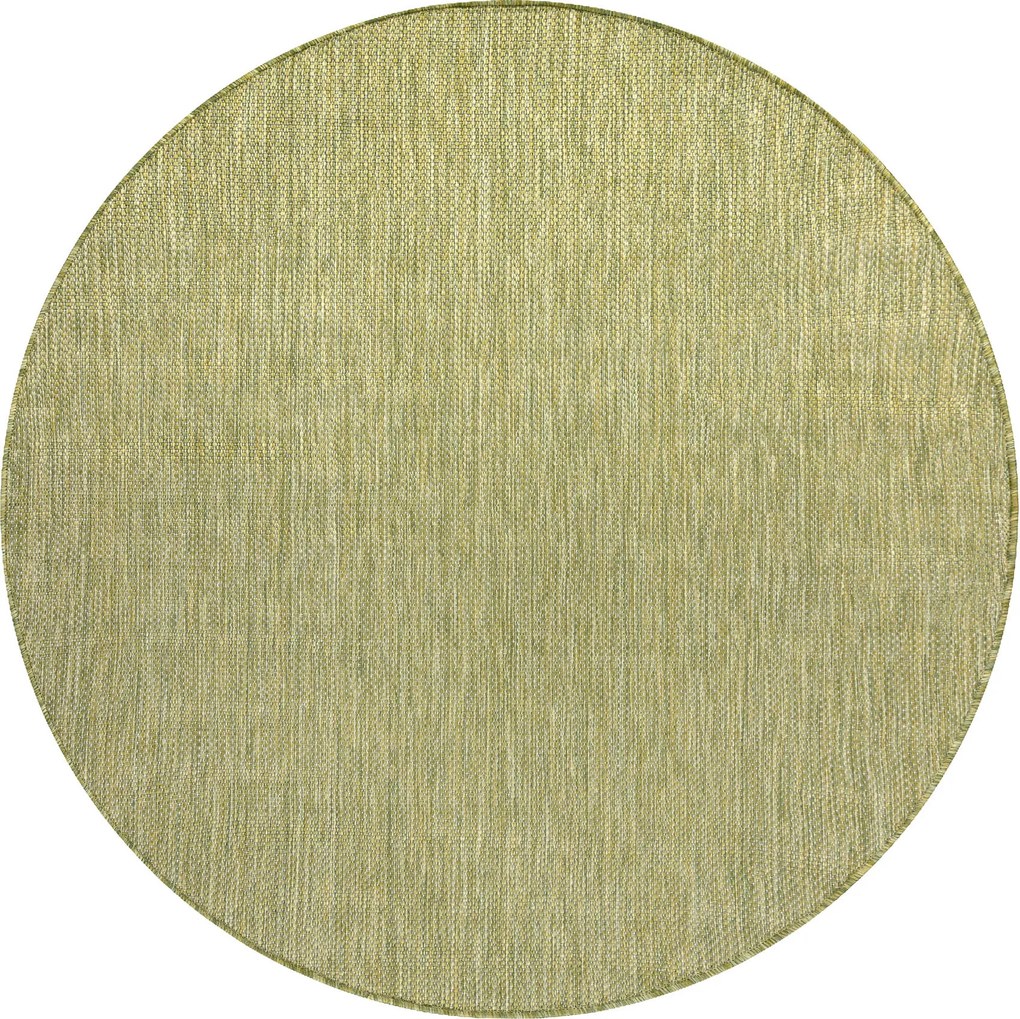 Covor SISAL SION cerc A5165A Melanj țesute plate verde