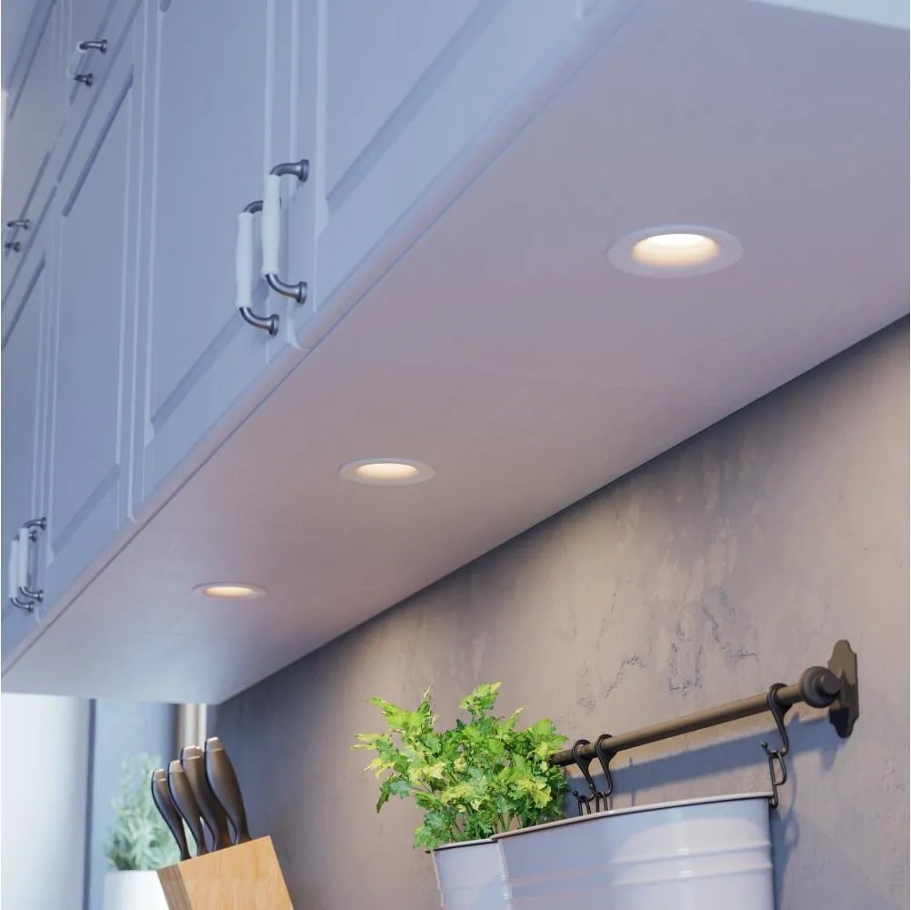 Eglo 902277 - Set 3 spoturi LED încastrate SALICETO, reglabile, 4,8W/230V, Ø 8,8 cm, alb