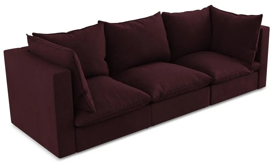 Canapea burgundy 255 cm Manao – Makamii