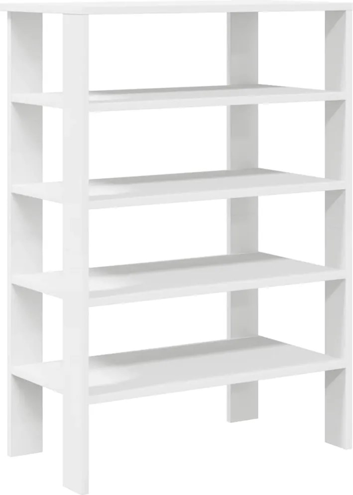 vidaXL Suport pentru încălțăminte alb 61x32x87,5 cm lemn prelucrat