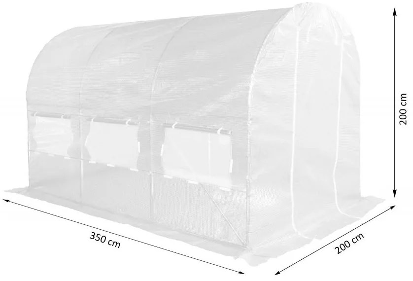 Solariu 200 x 350 cm (7 m2) - alb