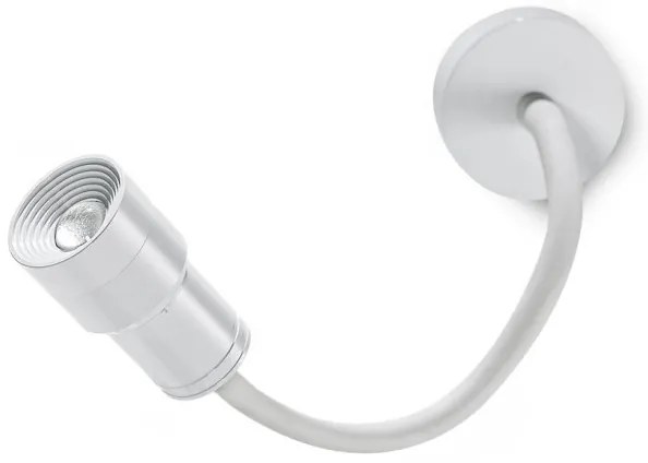 Aplica de perete tip spot LED cu brat flexibil LUMI FLEX alba