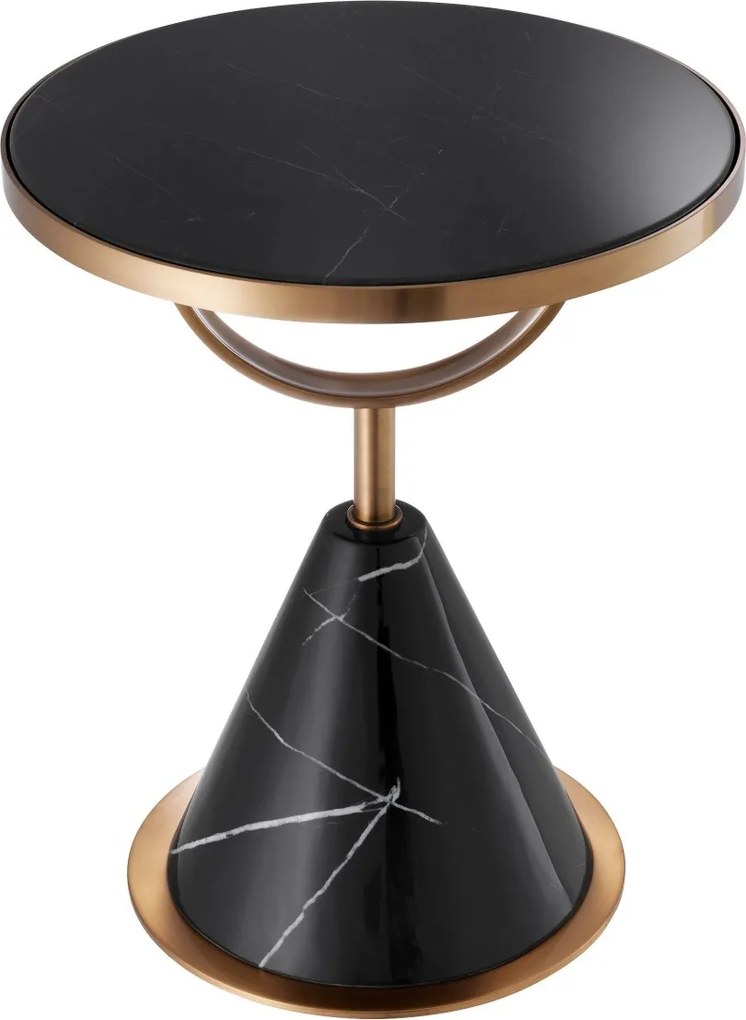 Masuta laterala design LUX Park Lane, cupru/ negru 113805 HZ