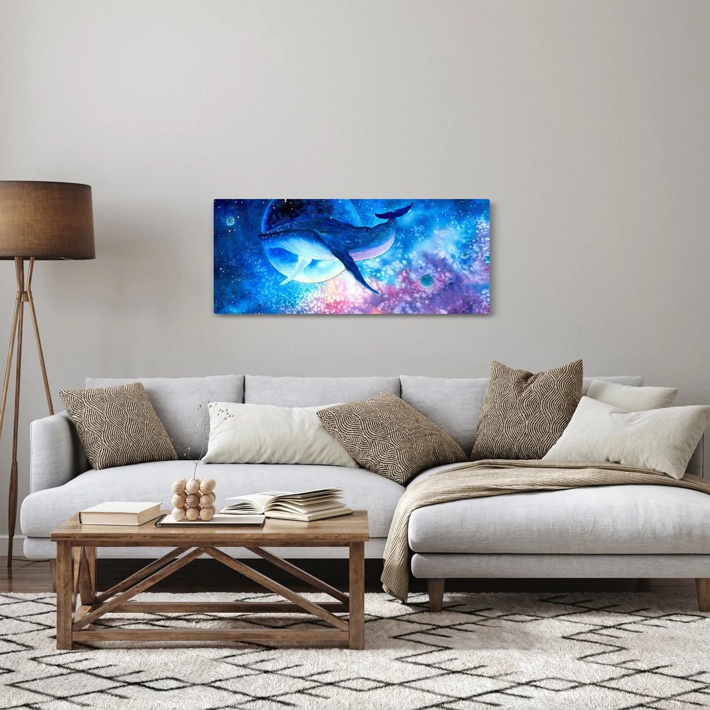 Tablou - Balena spațială (120x50 cm)