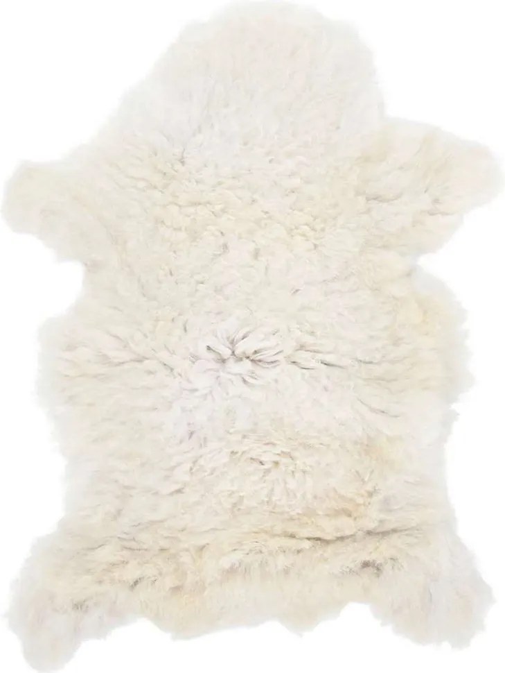 vidaXL Piele de oaie, crem, (60-70)x(90-100) cm