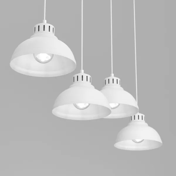 Lustră pe cablu SVEN 4xE27/15W/230V albă