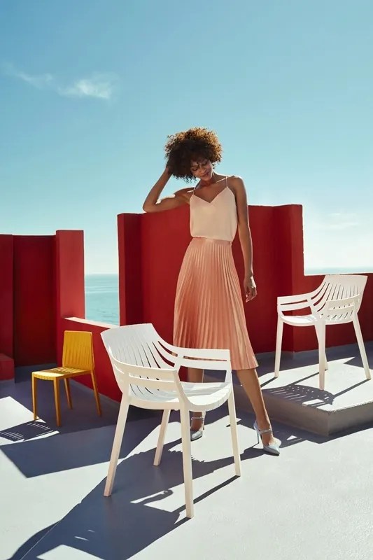 Set de 4 Scaune moderne cu brate de exterior / interior design premium SPRITZ ARMCHAIR 56017