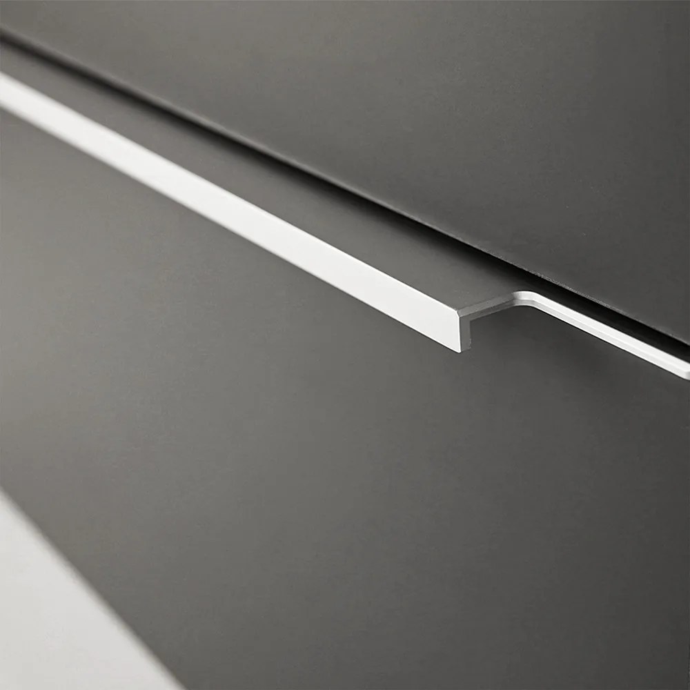 Dulap inferior Vario Trim 60 cu lavoar alb-antracit