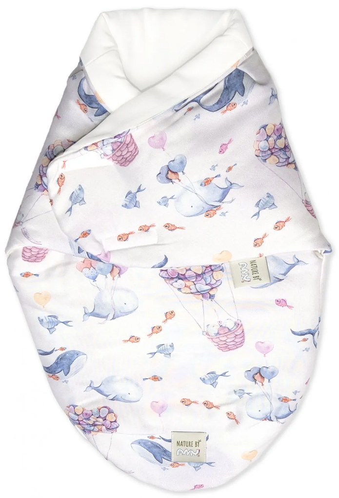 Sistem de infasare Bambus, Inchidere Velcro, Baby swaddle, Baloane + Cadou Rucsacel