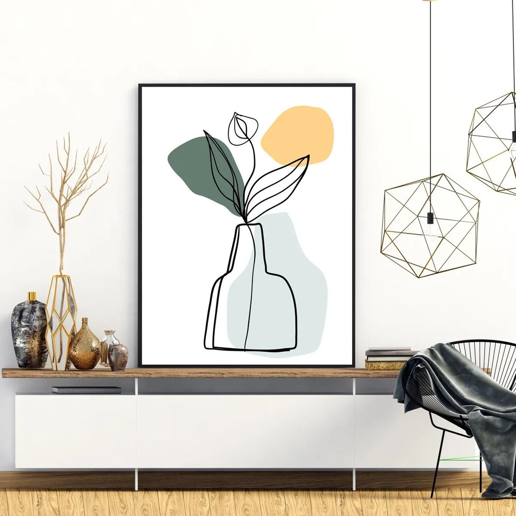 Poster - Vaza cu platnă (A4)