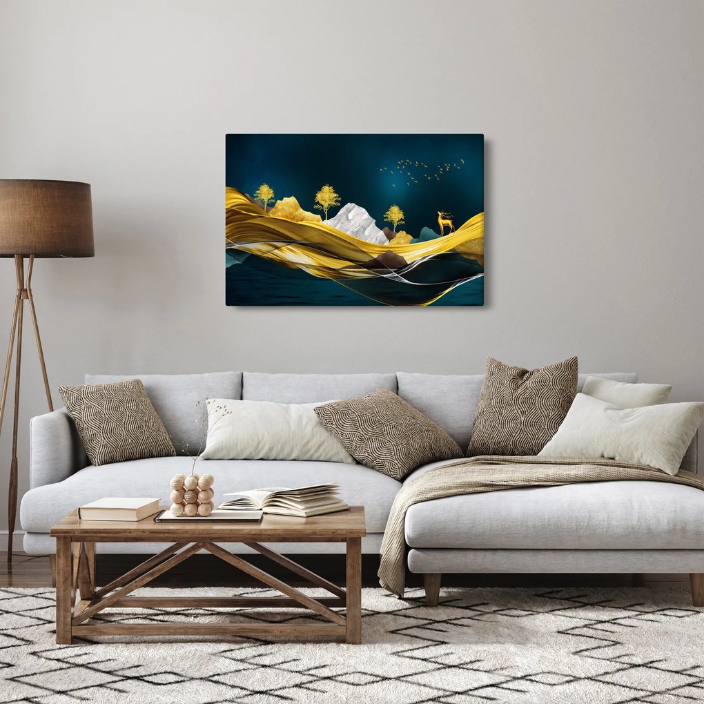 Tablou - Peisaj, cerb (90x60 cm)