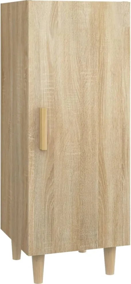 vidaXL Servantă, stejar sonoma, 34,5x34x90 cm, lemn compozit