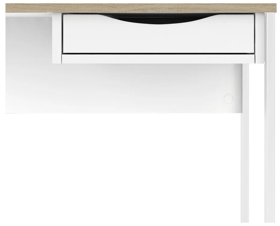 Birou Tvilum Function Plus, 110x48 cm, alb