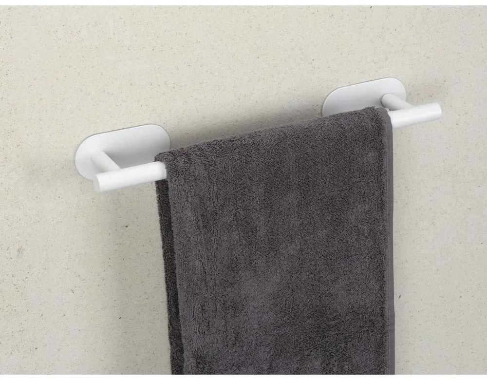 Suport pentru prosoape alb autoadeziv din oțel inoxidabil Orea Uno – Wenko