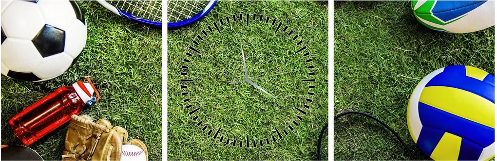 Tablou - Sport (cu ceas) (90x30 cm)