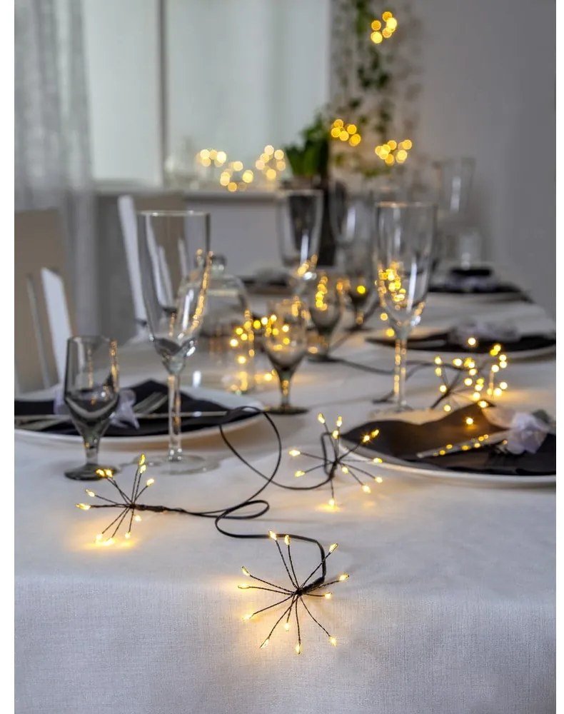 Șirag luminos pentru exterior cu LED Star Trading Flower, lungime 2,1 m