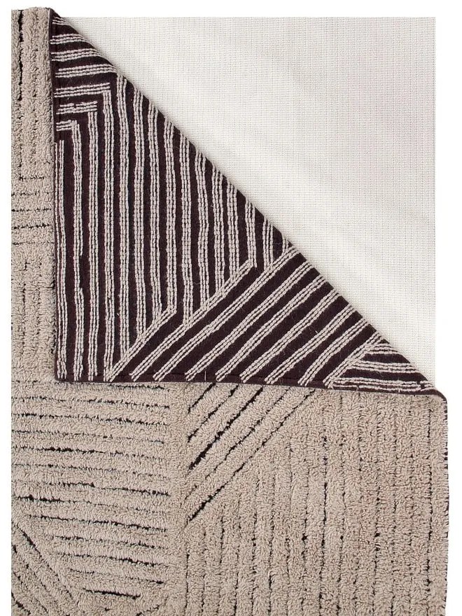 Covor maro deschis lavabil/țesut manual din lână 170x240 cm Golden Coffee – Lorena Canals