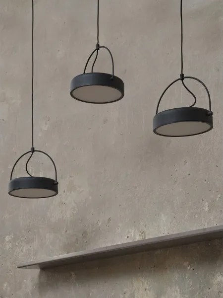 Osram - Lustră LED suspendată pe cablu DECOR PUCK, 3 x LED, 12 W, 230 V, CRI 90, negru