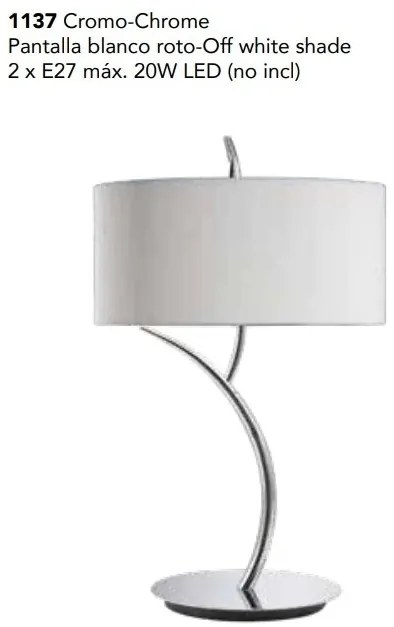 Veioza, Lampa de masa moderna Eve