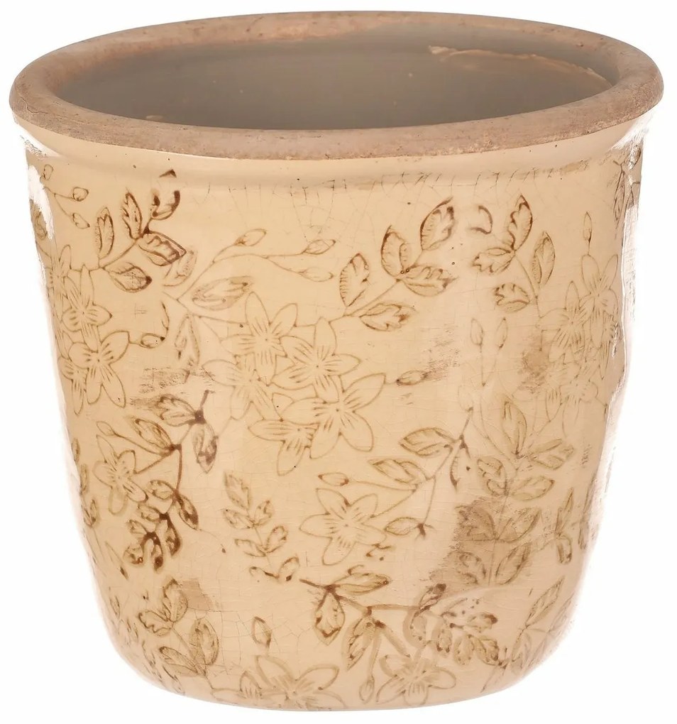 Vase ceramică pentru flori Flores retro, 14 x 13cm, 14 cm