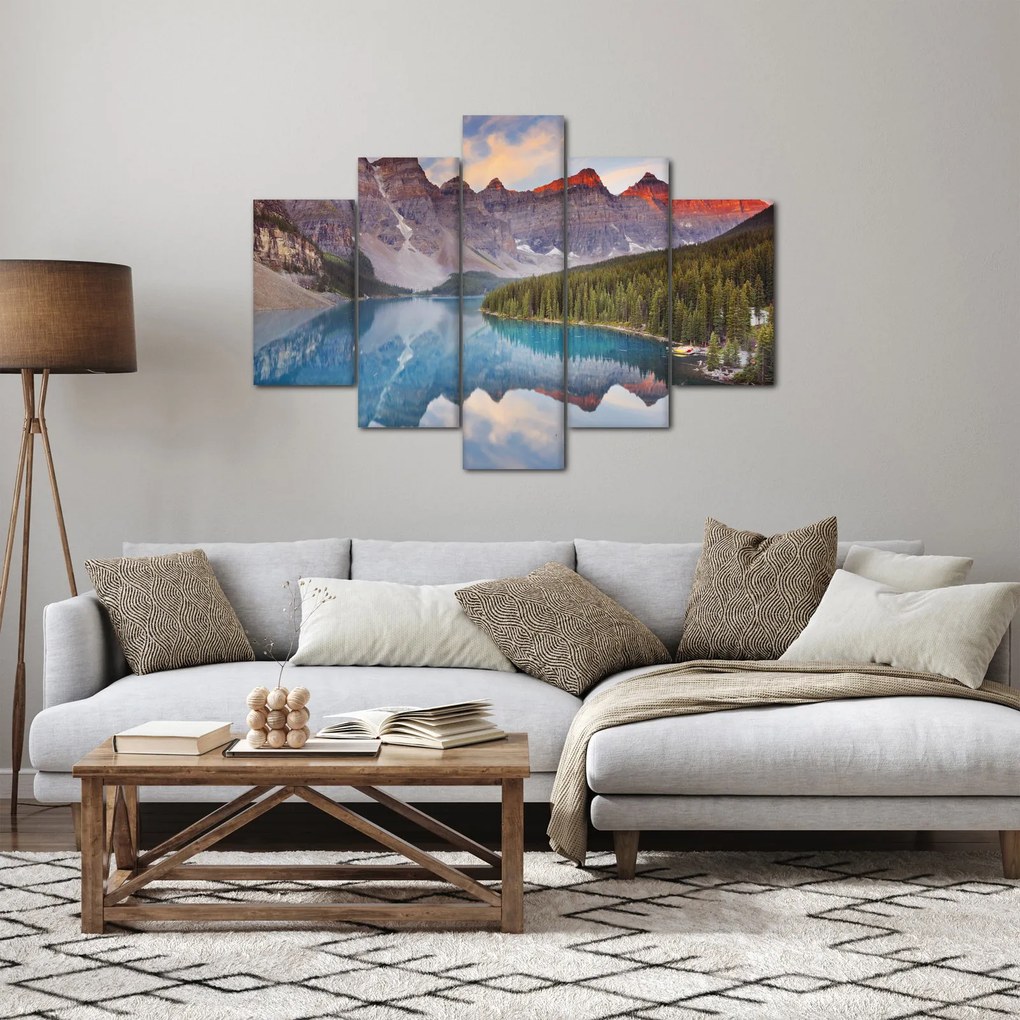 Tablou - Peisaj montan din Canada (150x105 cm)