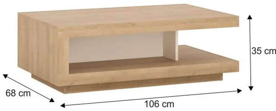 Masă de cafea Leonan. 808448