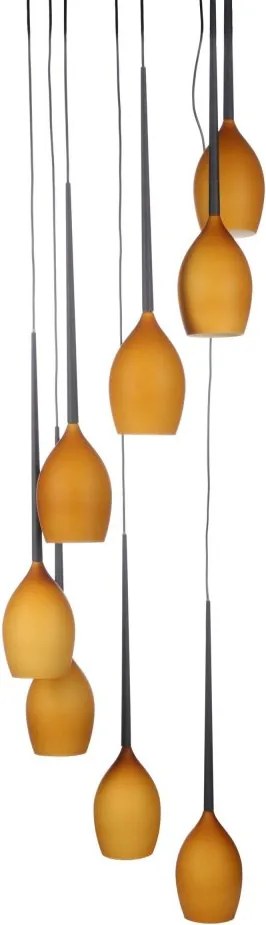 Lustra moderna Izza 8 Amber