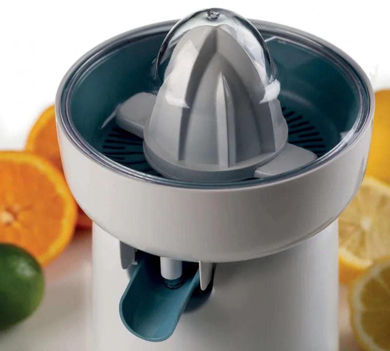 Storcator electric pentru citrice Ariete BREAKFAST 0417/01, 40W, Capac, 2 conuri detasabile, Orificiu cu deschidere si închidere, Alb