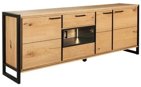 Bufet 4 Usi Si 1 Sertar Soho Oak, 203 Cm