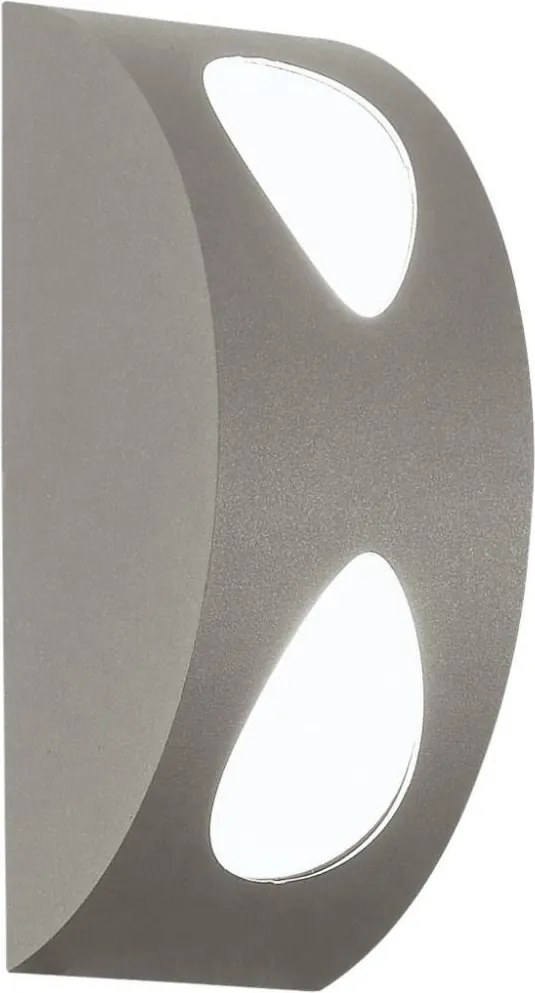 EGLO 91095 - Corp de iluminat LED exterior MORINO 2xLED/4,76W argint