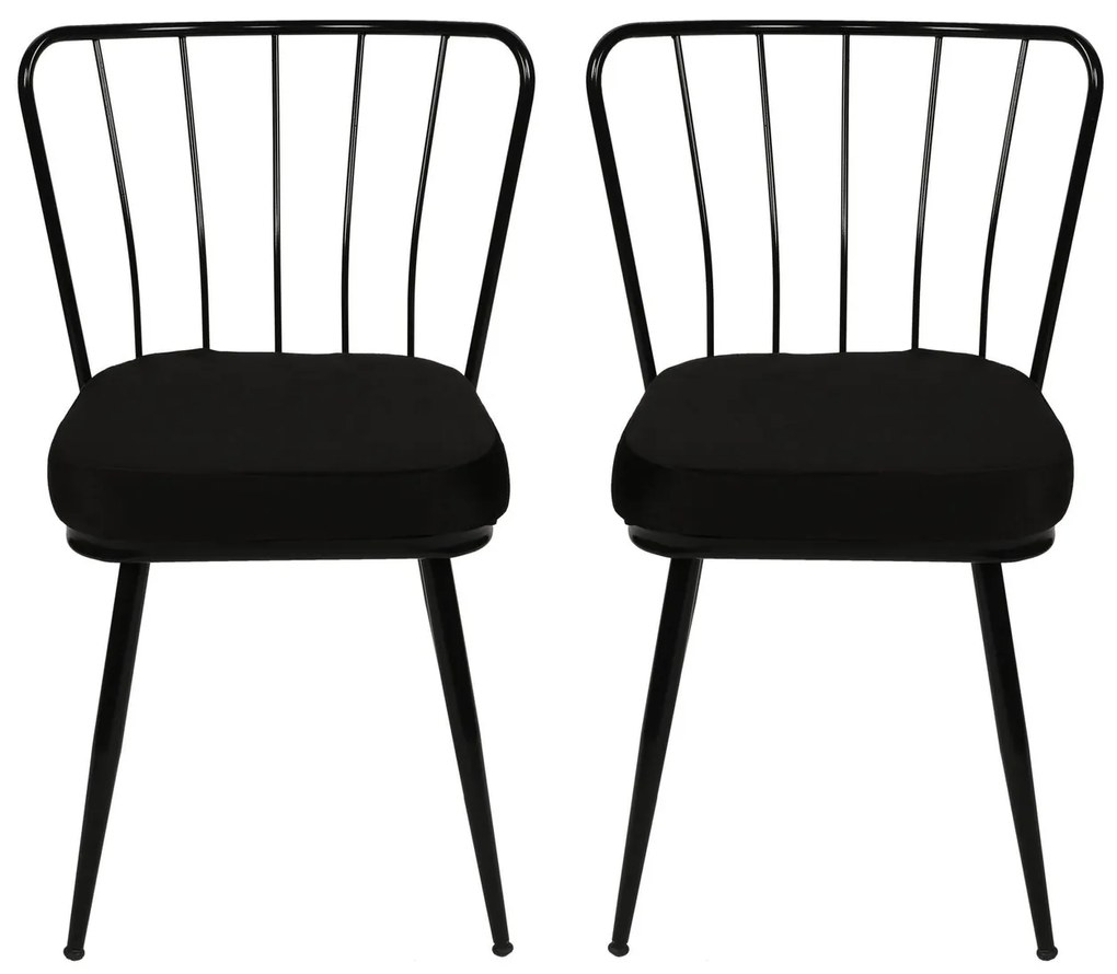 Set 2 scaune Ypsilon (Negru). 1073155
