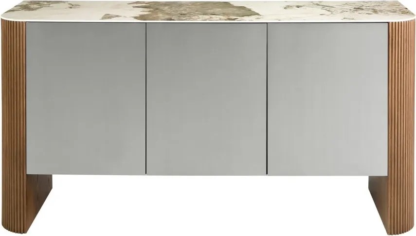 Comoda deosebita design LUX Walnut-Marble