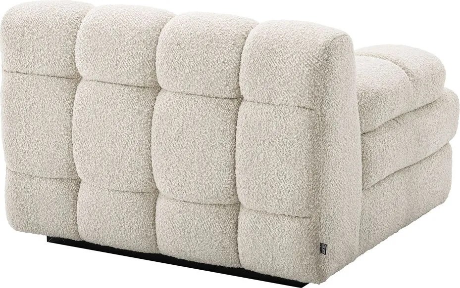 Canapea, Modul stanga design elegant LUX Dean left, boucle crem 115518 HZ