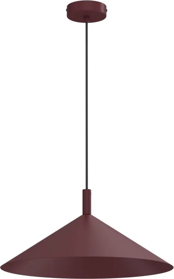 Pendul pe cablu ANEGA 1x soclu GX53/15W/230V, Ø 40 cm, bordo