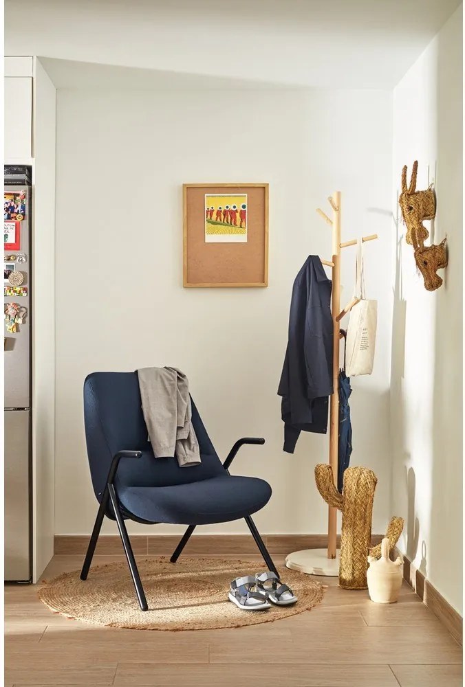 Fotoliu Teulat Dins, înălțime 90 cm, albastru închis