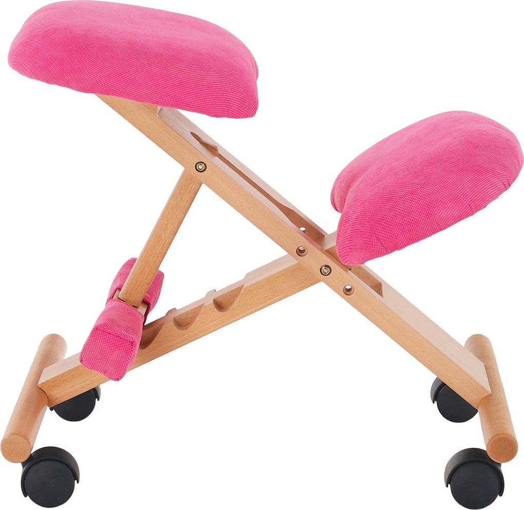 Scaun genunchi ergonomic, roz/ fag, GROCO