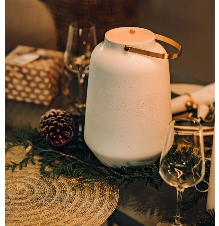 Lampa din portelan alba marime XL (30 cm)