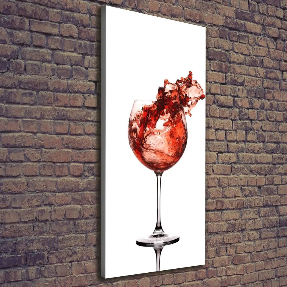 Tablouri tipărite pe pânză Un pahar de vin