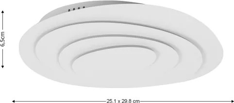 Brilagi - Plafonieră LED reglabilă MODERN MINI/28W/230V + telecomandă