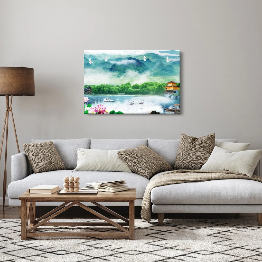 Tablou - Peisaj de vis (90x60 cm)