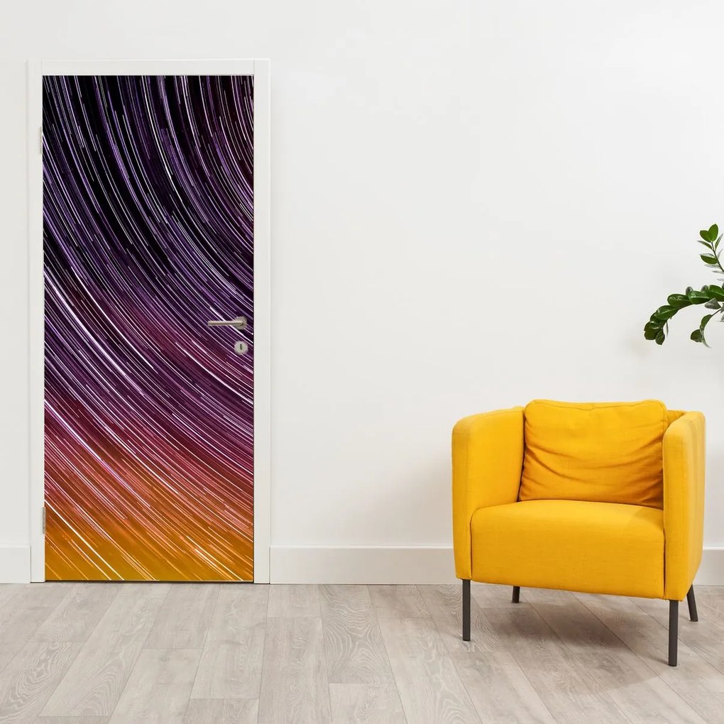 Fototapet pentru ușă - Stele încețoșate pe cer (95x205cm)