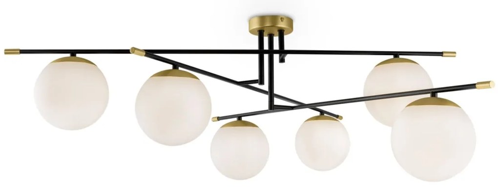 Lustra aplicata cu 6 surse de iluminat design elegant Nostalgia MYMOD048CL-06G