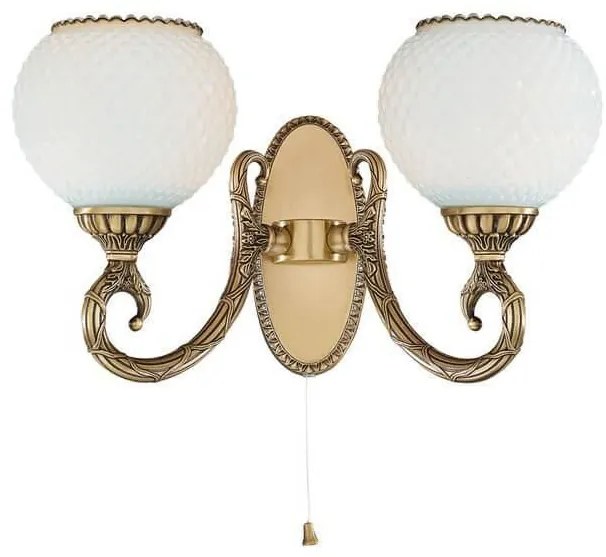Aplica de perete cu 2 brate din alama design italian 8450